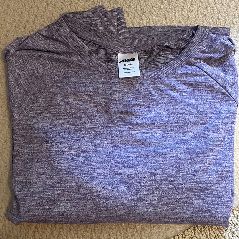 Avia Purple Long Sleeve Performance top